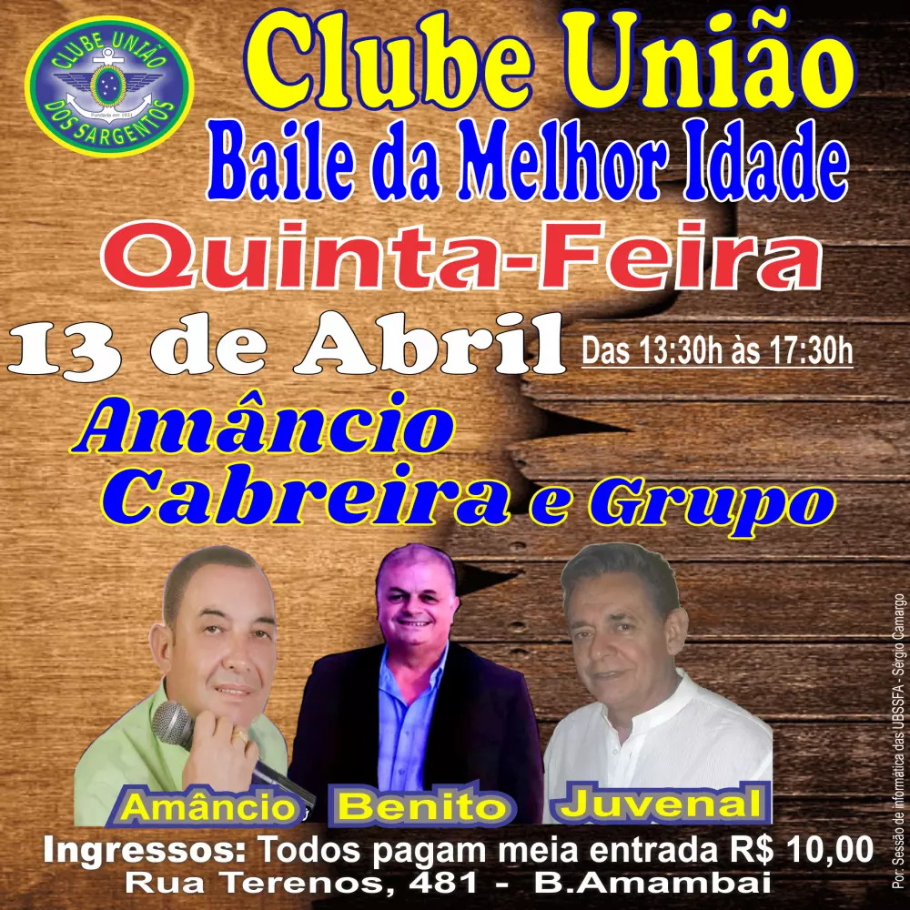 Baile da Melhor Idade 13/04/2023